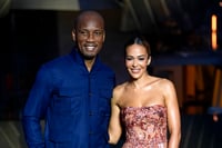 | Photo: AP/Rebecca Blackwell : Didier Drogba and Gabrielle Lemaire